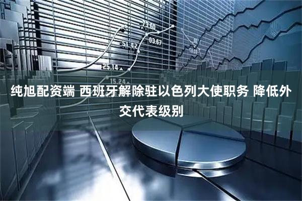 纯旭配资端 西班牙解除驻以色列大使职务 降低外交代表级别