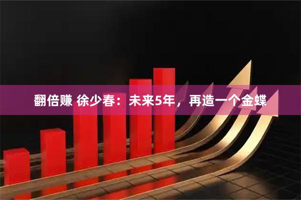 翻倍赚 徐少春：未来5年，再造一个金蝶